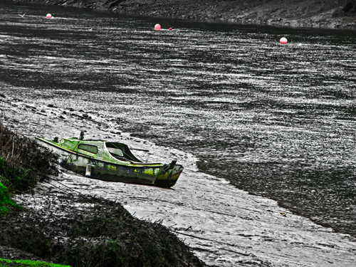 Old Boat and Bouys
